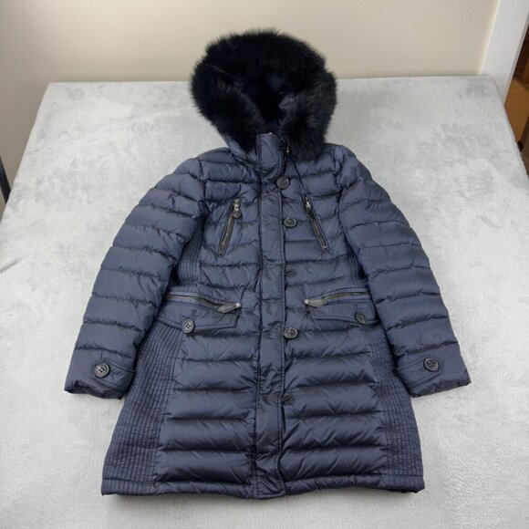 Burberry Navy Blue Down Puffer Jacket Women’s Size M - Picture 7 of 16